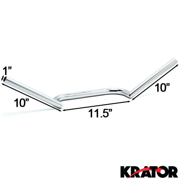 Manillar cromado estilo Clubman para motocicleta Norton Triumph Cruiser Café Racer Foto 3 de 4