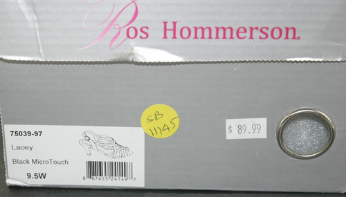 Sandalia de vestir para mujer Ros Hommerson ENCAJEY negra micro táctil 75039 talla 9,5 W nueva en caja - Imagen 5 de 6