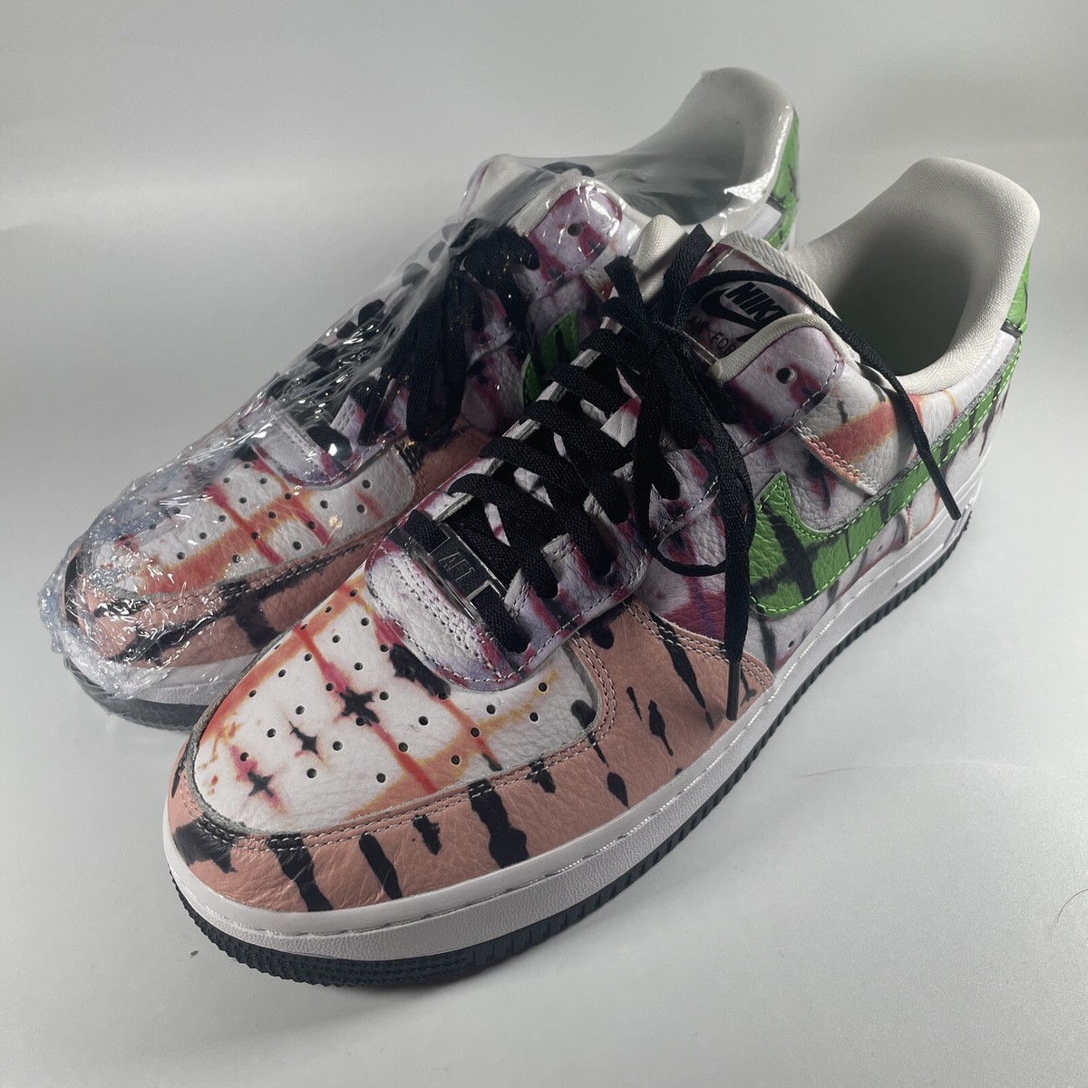 nike air force 1 black tie dye