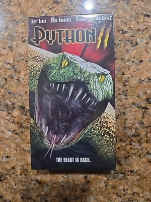 PYTHON 2 VHS 2002 HORROR  SCREENER  NEW SEALED  William Zabka  Dana Ashbrook 