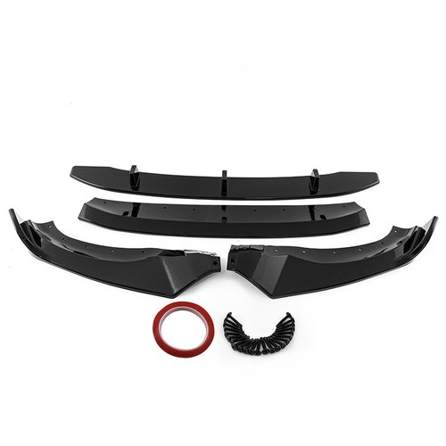 Gloss Black For 2018-2021 BMW X3 G01 M Sport Front Bumper Lip Lower Splitter US - Picture 7 of 14