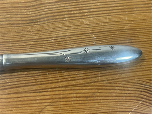 Gorham Stardust Sterlingsilber 8-7/8" Tafelmesser kein Monogramm neu in Box - Bild 11 von 12