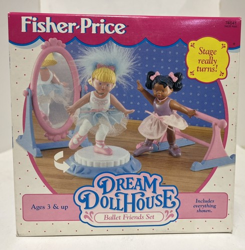 NEU im Karton Vintage Fisher Price Dream Puppenhaus ""Ballet Friends"" 74641