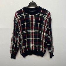 Vintage Nautica Men Knit Pullover Sweater Size Medium Cotton B370 -22
