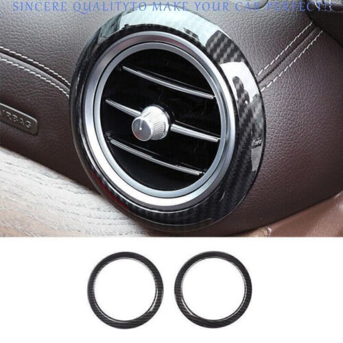 For Benz E-Class W213 2017-2023 Carbon Fiber Console L&R Air Outlet Vent Ring 2X - Bild 1 von 20