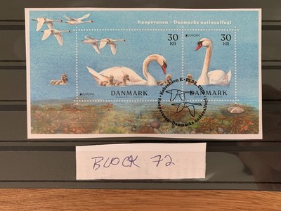 Dänemark Denmark 2019 Block 72 MI 1979 - 1980 EUROPA Schwäne used gestempelt