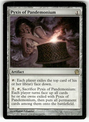 Pyxis of Pandemonium 220 Rare Theros Magic: The Gathering Lightly Played