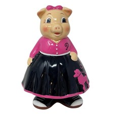 Hucha de cerámica vintage Priscilla the Pig Macy's Rich's Atlanta coleccionable