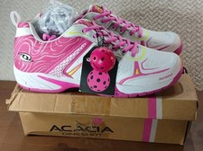 Acacia Dinkshot White/Pink Pickleball Shoes Women’s 13/Men’s 11.5 WIDE ** NEW **