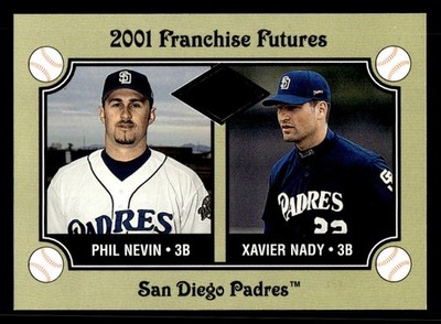 2001 FLEER PLATINUM EDITION FOIL PARALLEL #473 XAVIER NADY/PHIL NEVIN #/201
