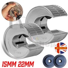 Copper Pipe Tube Cutter 15mm22mm Rotary Slicer Wheels Quick Clean Cut Heavy Duty