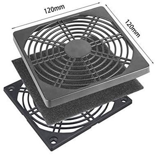 2 Pcs Dustproof Blower Guard ABS Computer Ventilator Grill 120mm Fan Fan4417 - Picture 4 of 6