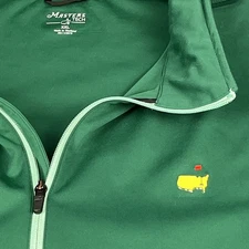 Masters Tech Jacket Men’s Size XXL Green Full Zip Golf Stowable Hood Performance
