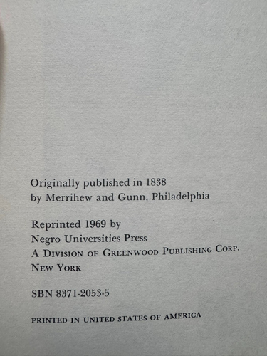 Rare HISTORY OF PENNSYLVANIA HALL - DESTROYED BY A MOB MAY 17, 1838 hb Book PA - Imagen 4 de 5