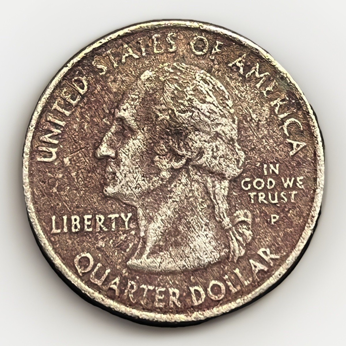 レアMs. Pioneer スエード 14 ネイティブウエスタンUSA 最終値下 2002 P Tennessee Quarter Improper Annealed Planchet with a Strike