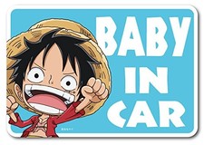 LCS-520 Luffy BABY IN CAR ONE PIECE Baby In Car Sticker