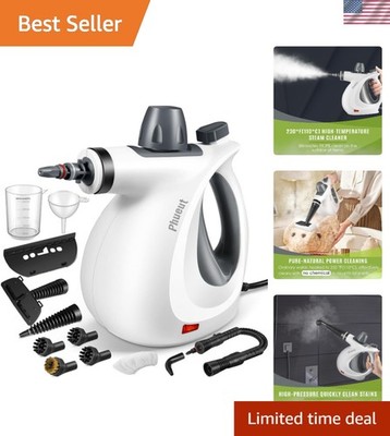 Effortless Cleaning with 1050W Pressurized Handheld Steamer - 12 Attachments