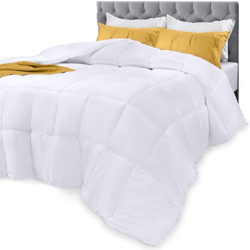 Size All Season Duvet Insert Down Alternative Box Stitched Bed Comforter with Co