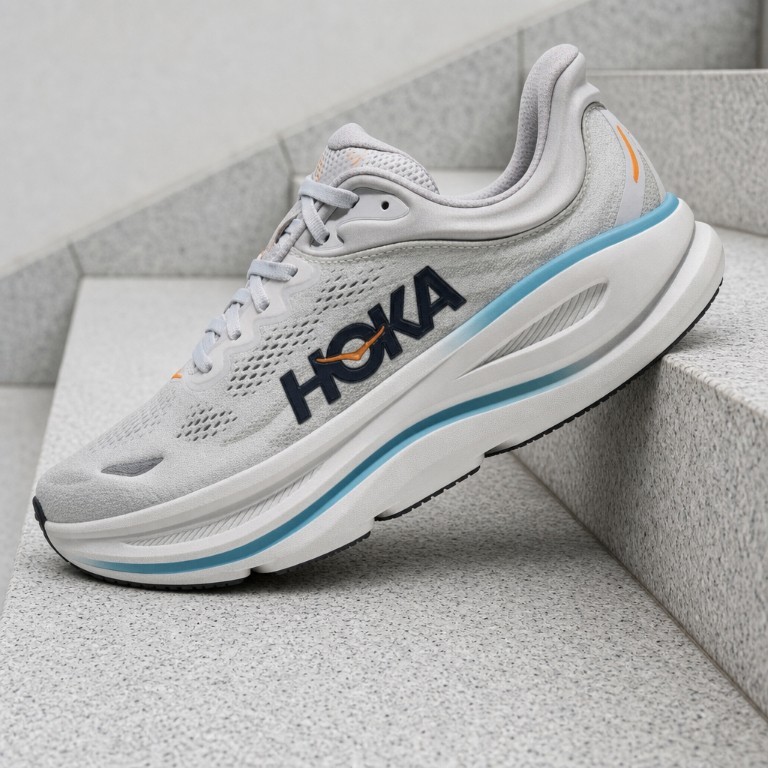 Hoka One One Bondi 9 Stardust Cosmic Grey 1162011-SSTC Men's New