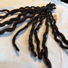 100 Naturally Grown DreadLocks 10 strands up to 11 long Black 4C
