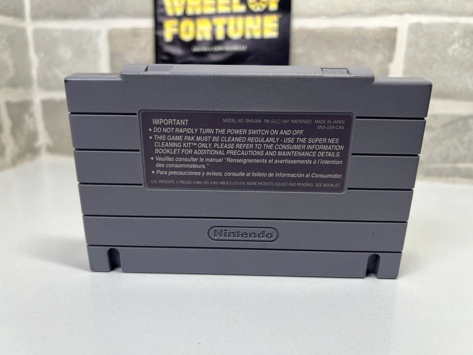Wheel of Fortune - Super Nintendo Entertainment System, SNES - Game + Manual - Image 3 of 4