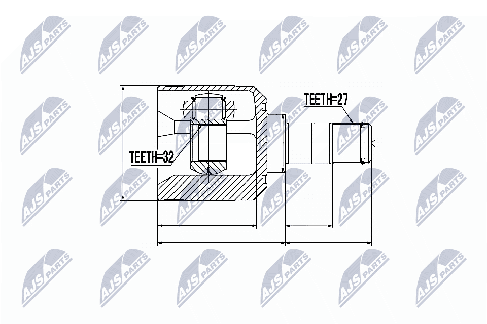 ✅Fits NTY NPW-MS-036 INNER CV JOINT ⭐UK Seller⭐ - Image 7