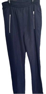 Level 7 mens Joggers Sweats pants Mens Sz L Fleece Lining Navy Blue Gym Work Tvl