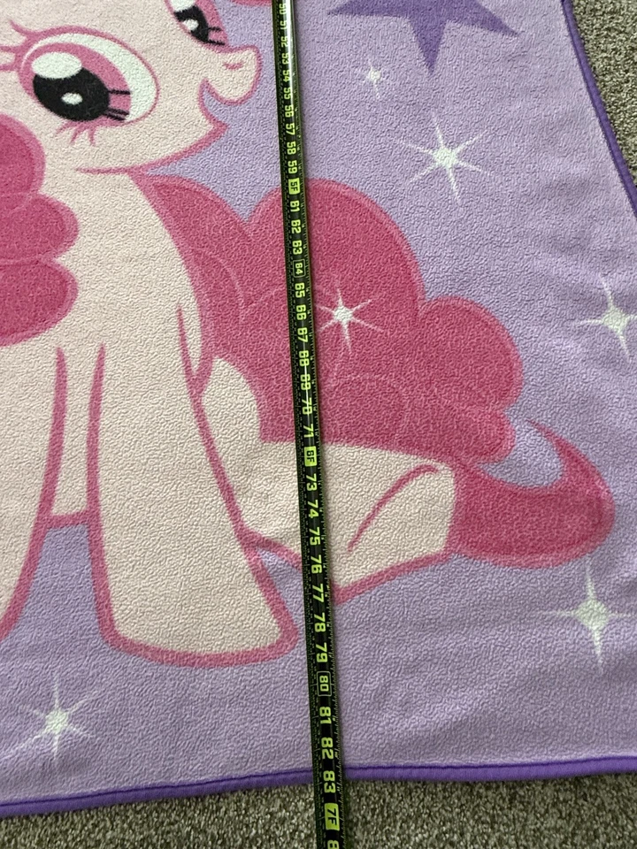 Manta polar de felpa My Little Pony caballos azules y rosas. 60 por 83 reversible Foto 4 de 4