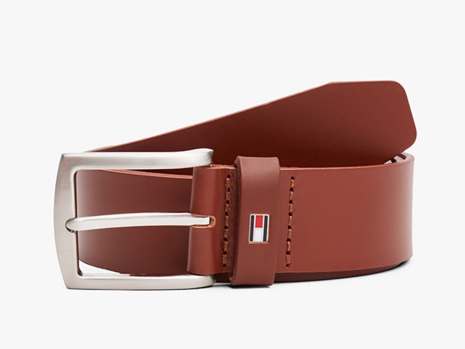 TOMMY Hilfiger  Denton Flag Keeper Leather Belt Size 100 CM  RRP £ 45.00