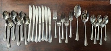 Rogers Stainless Silverware Set 25 Pc
