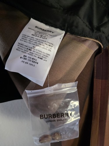 Burberry Nova Check High Waist Brown Wool Pants Size IT46/US10 - Afbeelding 8 van 8