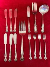 WM Rogers MFG Co Extra Plate Original Rogers Flatware LADDLE SPOON FORKS
