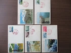 Japan Stamp First Day Cover National Park and Quasi-national 5 Covers 1963