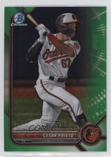 2022 Bowman Draft Chrome Green Refractor 47/99 Cesar Prieto #BDC-133 0j5i