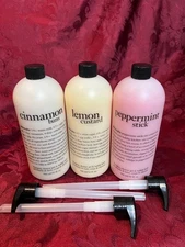 *PHILOSOPHY HOLIDAY FAVORITES TRIO 3 IN 1 SHAMPOO BODY SHOWER GEL 3 X 32 OZ NEW*