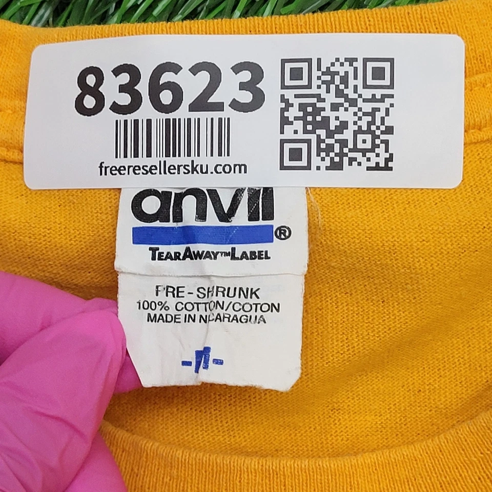 Camiseta corta de fútbol Peace Love vintage para mujer M 19x15 Y2K Foto 4 de 4