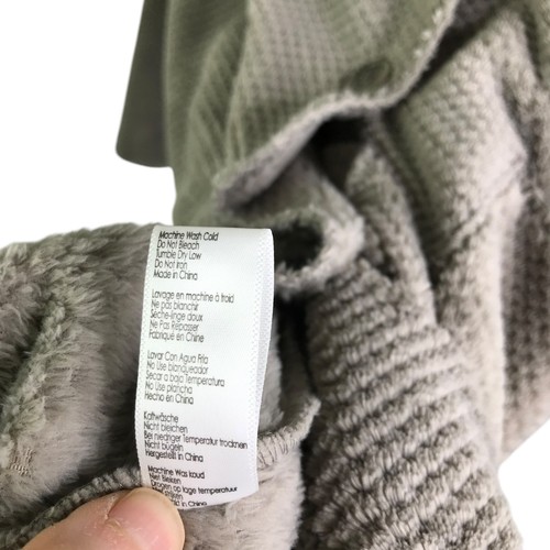 PJ Salvage lange Strickjacke Damen Größe Medium grau Langarm weiches Fleece neu mit Etikett - Bild 7 von 10
