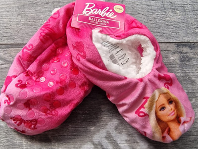Barbie Ballerina Hausschuhe Hüttenschuhe Rutschfest Gr. 27/30