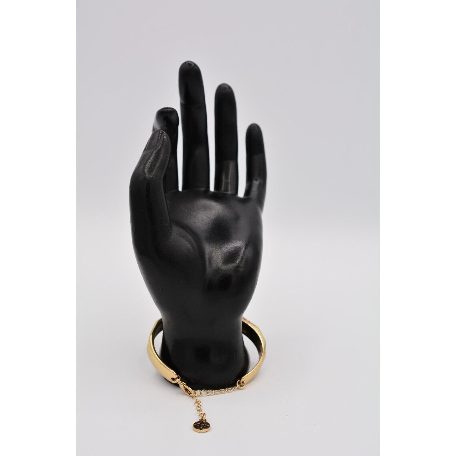 Statement Bangle Bracelet Pave Pink Rhinestone Cr… - image 8