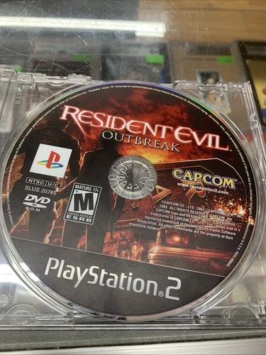 PS2 Resident Evil: Outbreak Sony PlayStation 2 Tested WORKS Blank Case/Game ONLY