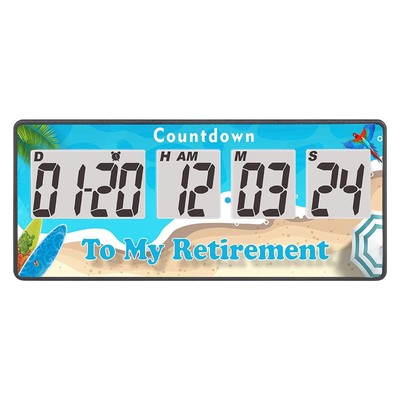 Digital 9999 Days Countdown Days Timer Clock,Retirement Countdown Timer,Magne...