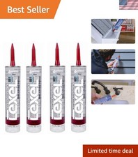 Sealant Caulk Waterproof Adhesive Clear Flexible Bathroom Kitchen 4 Pack