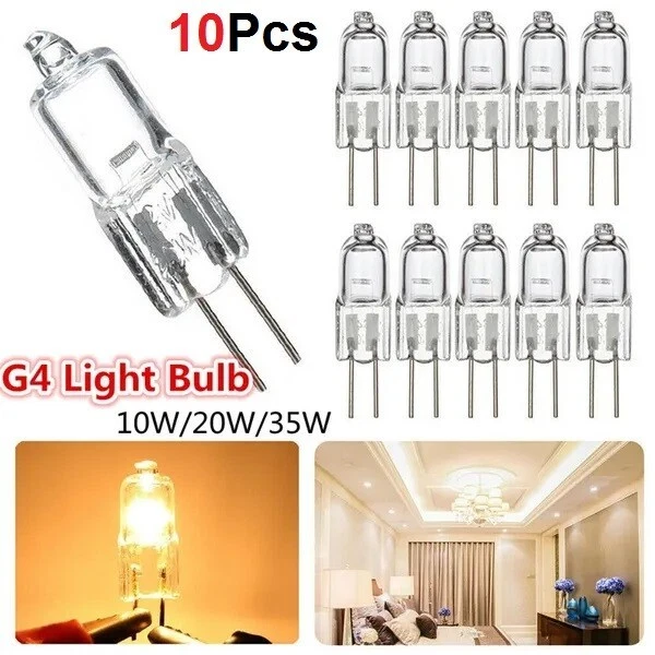 G4 Halogen Bulbs Capsule Lamps 10W 20W Watt Light Lamp 12V Volt AC 2 Pin - Image 2 of 4