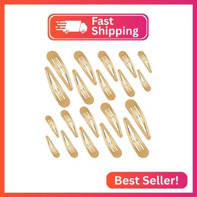 WILLBOND 40 Piece Barrettes Women Snap Hair Clips Women Large Metal Snap Nonslip
