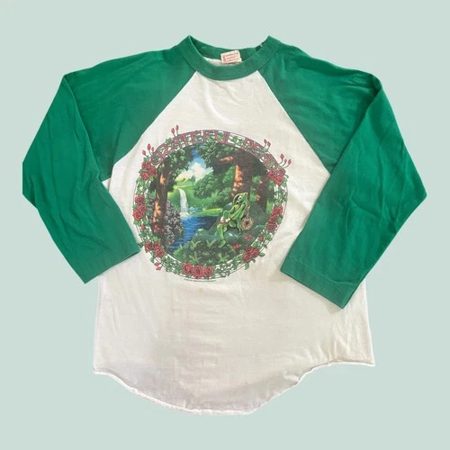 Grateful Dead Summer Tour Concert Raglan T-Shir 1980s vintage concert t-shirt, vintage, single stitch, B+ condition