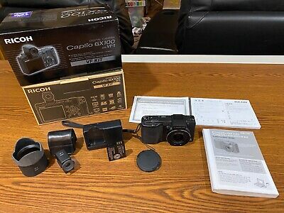 Ricoh Caplio GX100 10.0MP Digital Camera - Black Excellent Ricoh Caplio GX100 10.0MP Digital Camera - Black Excellent