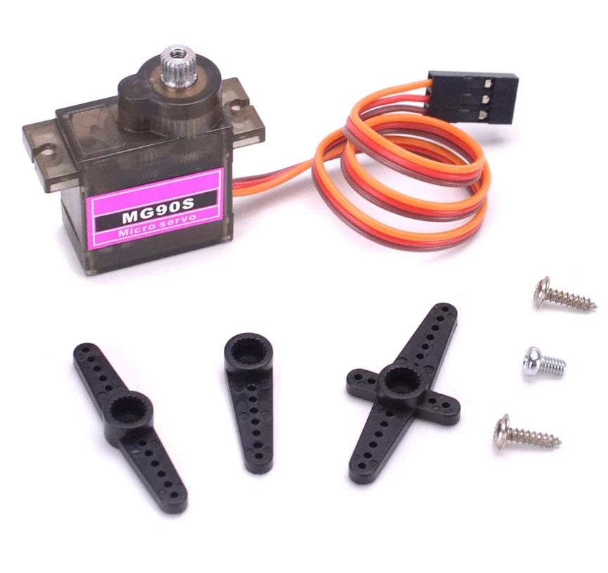 ✅ 2x Servo MG90S Micro Servo Metallgetriebe JR Stecker 20cm Kabel Copter RC ✅ - Bild 4 von 4