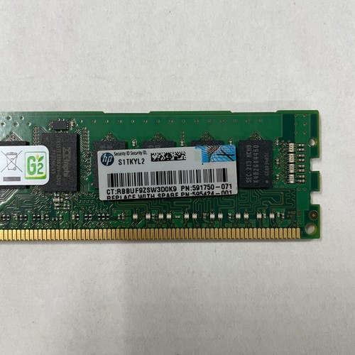 Samsung 4GB DDR3 RAM PC3-10600 1333MHz ECC Registered CL9 M393B5270DH0-CH9Q9 - Picture 3 of 4