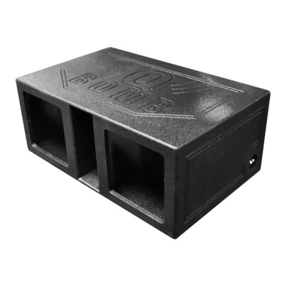 QPower QHD212V Dual 12-Inch Slot-Ported Subwoofer Box - Empty Enclosure For Car Audio