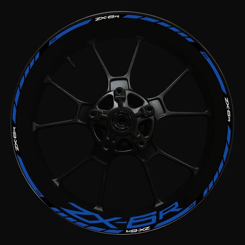 For Kawasaki ZX-6R zx6r Wheel Hub Rim Decorative Decal Reflective Sticker - Picture 10 of 20